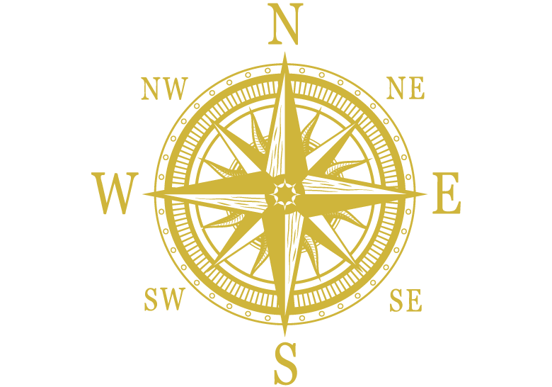 Brújula pirata - Barba Negra - Barbería en Tenerife